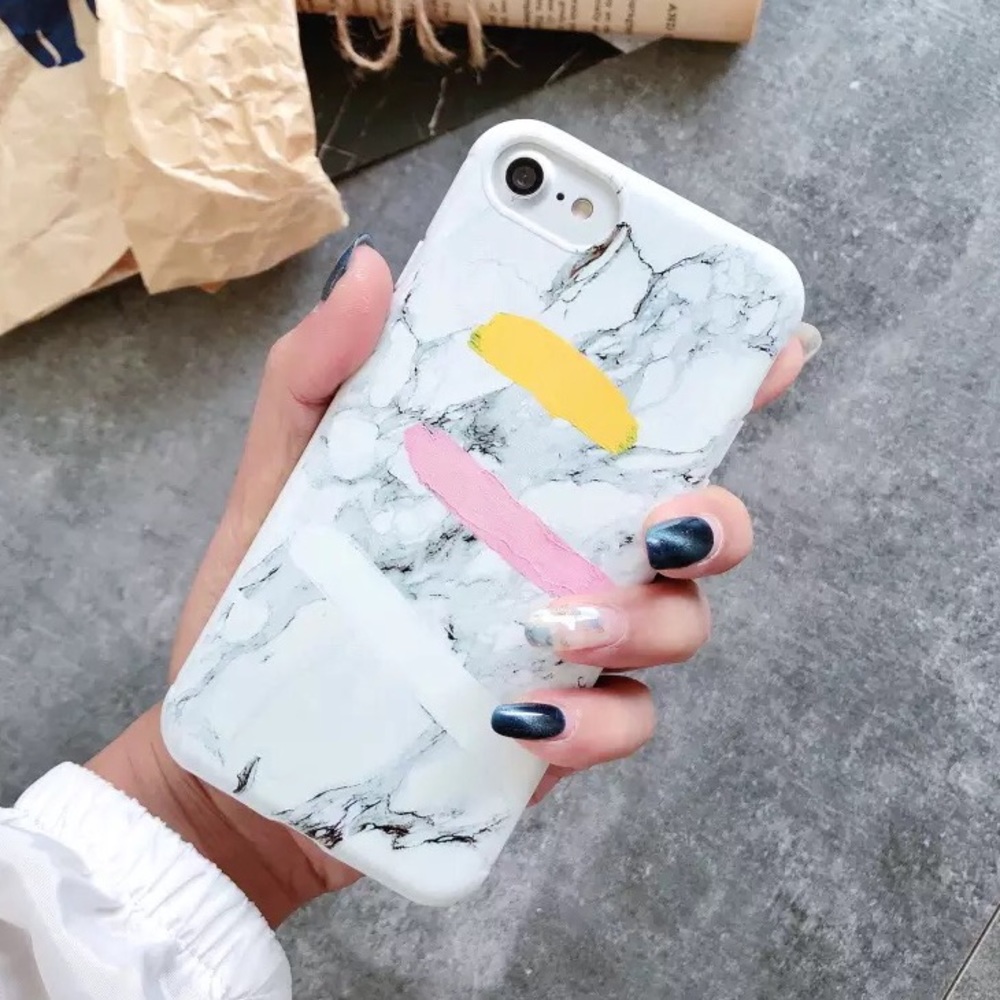 iPhone XR Painted Marble Case